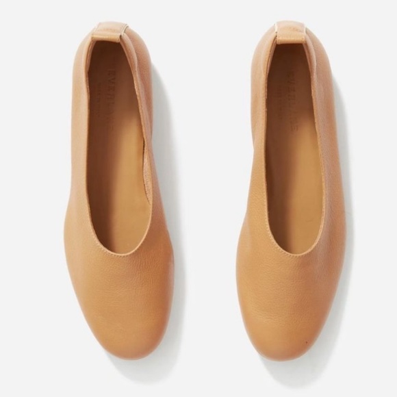 $135 EVERLANE The Italian Leather Day Glove Ballet Flat - Picture 3 of 4